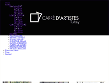 Tablet Screenshot of carredartistesturkey.com
